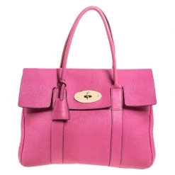 Mulberry Pink Leather Bayswater Satchel For Women