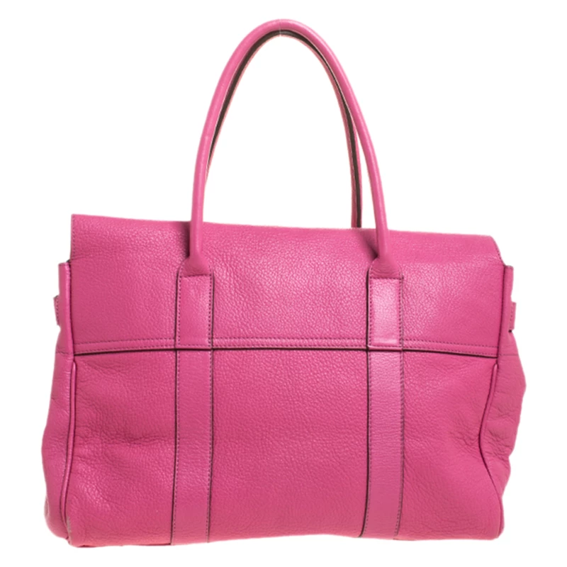 Mulberry Pink Leather Bayswater Satchel For Women - Image 4