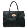 Mulberry Pheasant Green Grained Leather Bayswater Satchel For Women