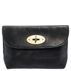 Mulberry Black Leather Pouch For Women