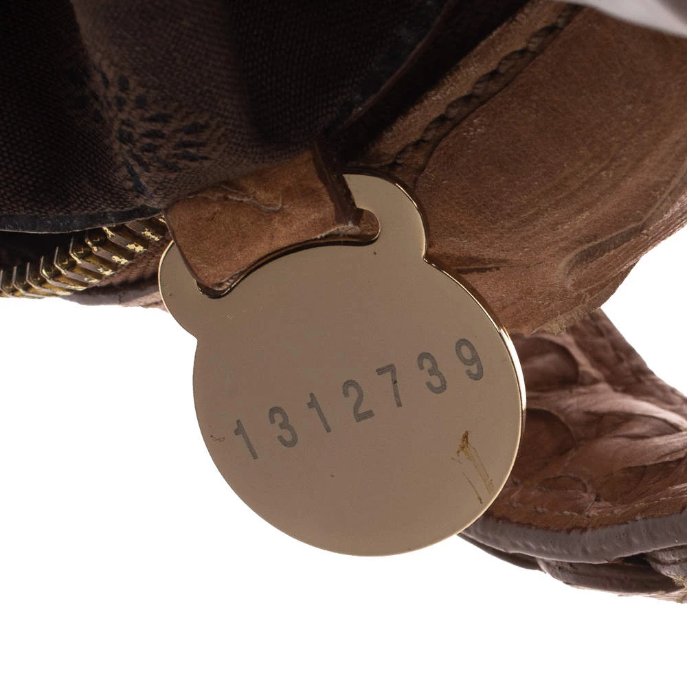 Mulberry Light Brown Python Embossed Leather Alexa Camera Bag For Women - Image 8