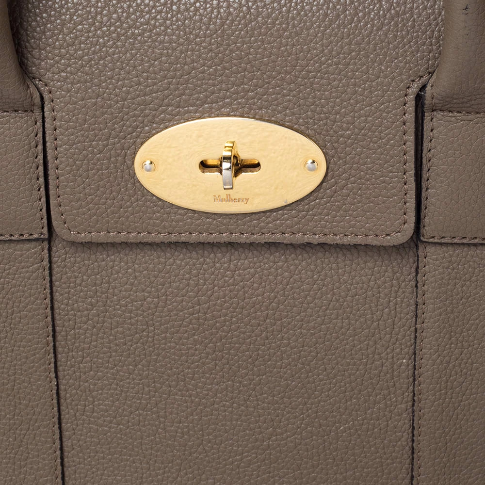 Mulberry Khaki Leather Bayswater Satchel For Women - Image 5