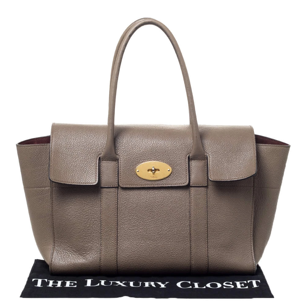 Mulberry Khaki Leather Bayswater Satchel For Women - Image 11