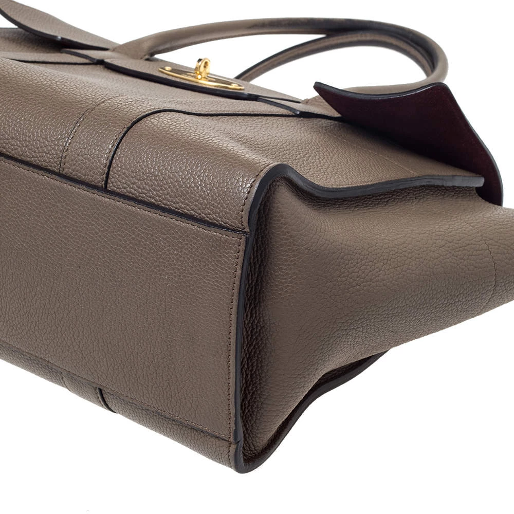 Mulberry Khaki Leather Bayswater Satchel For Women - Image 13