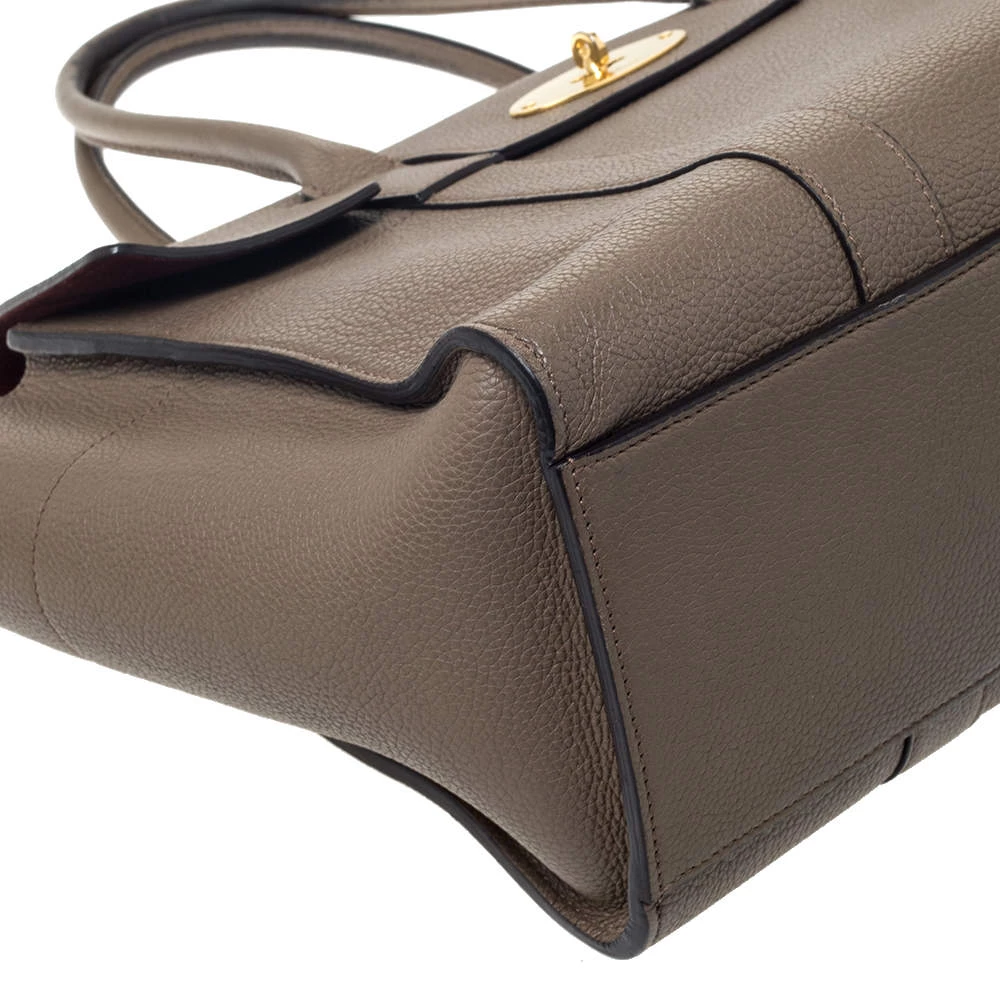 Mulberry Khaki Leather Bayswater Satchel For Women - Image 12
