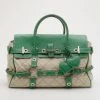 Mulberry Green Canvas And Leather Luella Gisele Satchel For Women