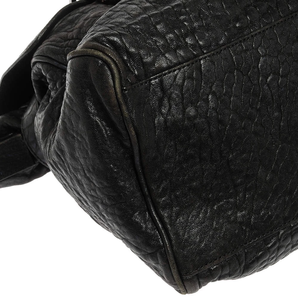 Mulberry Blue Holographic Leather Oversized Alexa Satchel For Women - Image 11