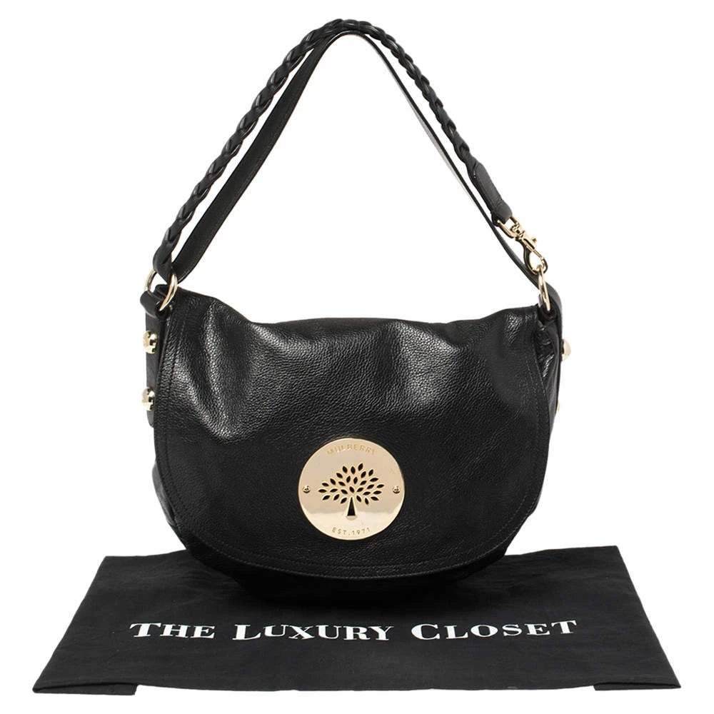Mulberry Black Leather Daria Shoulder Bag For Women - Image 11
