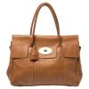 Mulberry Tan Leather Bayswater Satchel For Women