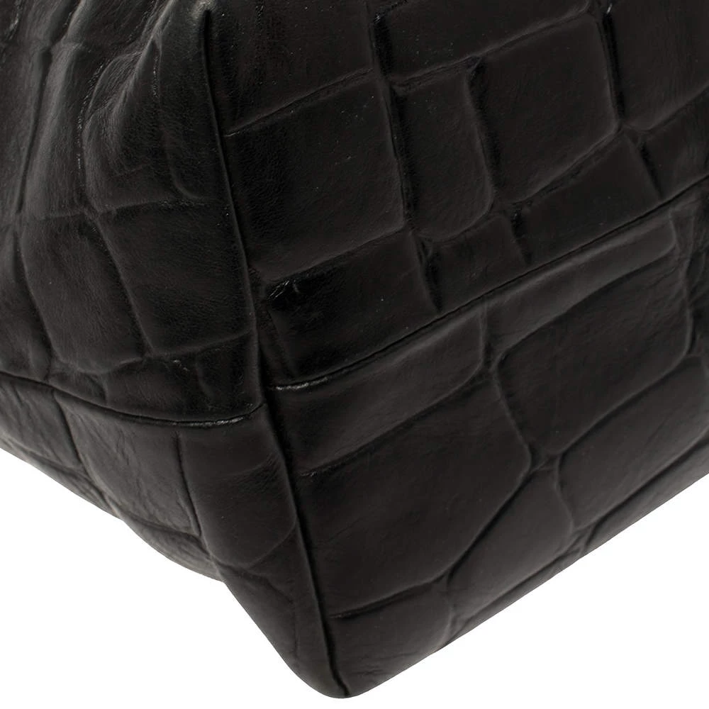 Mulberry Black Croc Embossed Leather Tote For Women - Image 11