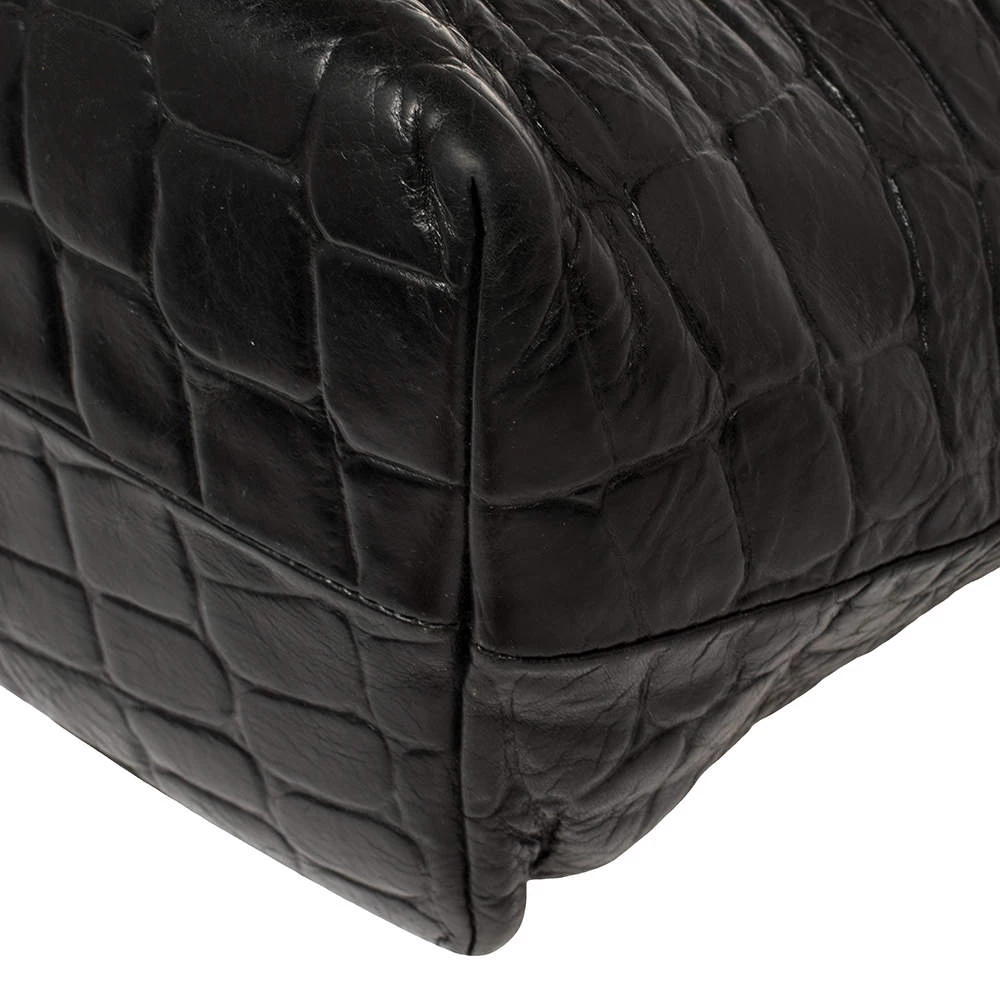 Mulberry Black Croc Embossed Leather Tote For Women - Image 12