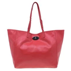 Mulberry Red Nappa Leather Medium Dorset Tote For Women