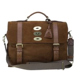 Mulberry Cognac Leather Ted Convertible Messenger Bag For Women