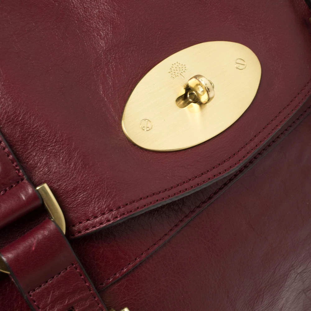 Mulberry Dark Red Leather Oversized Alexa Satchel For Women - Image 5