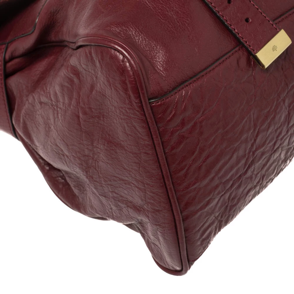 Mulberry Dark Red Leather Oversized Alexa Satchel For Women - Image 13