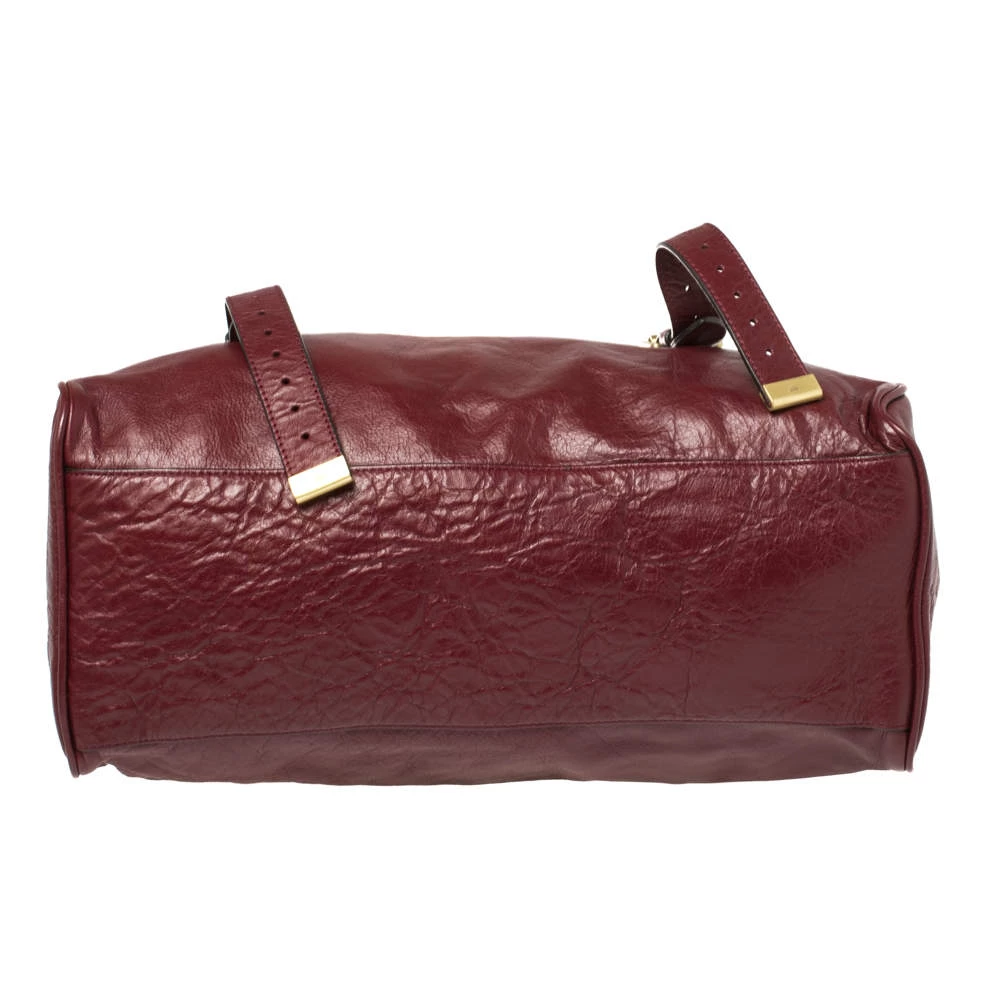 Mulberry Dark Red Leather Oversized Alexa Satchel For Women - Image 6