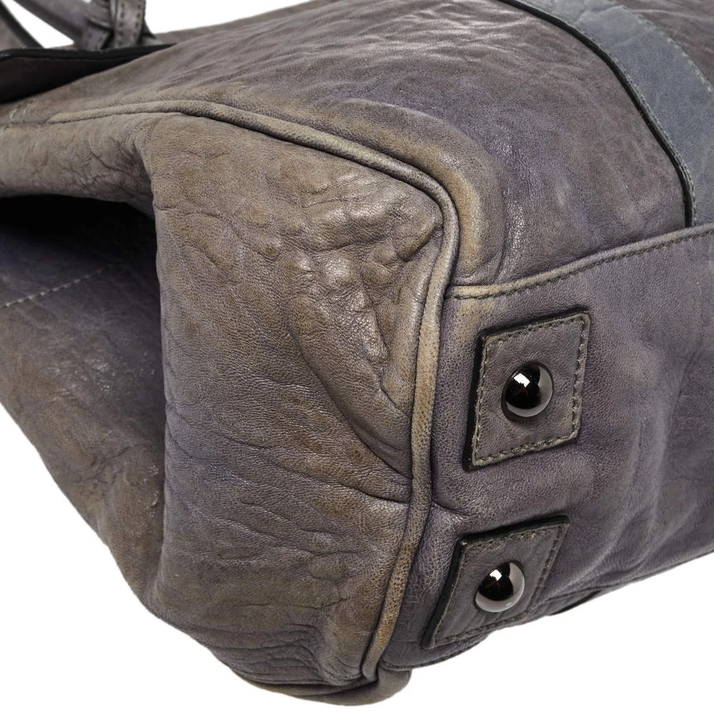 Mulberry Grey Leather Bayswater Satchel For Women - Image 12