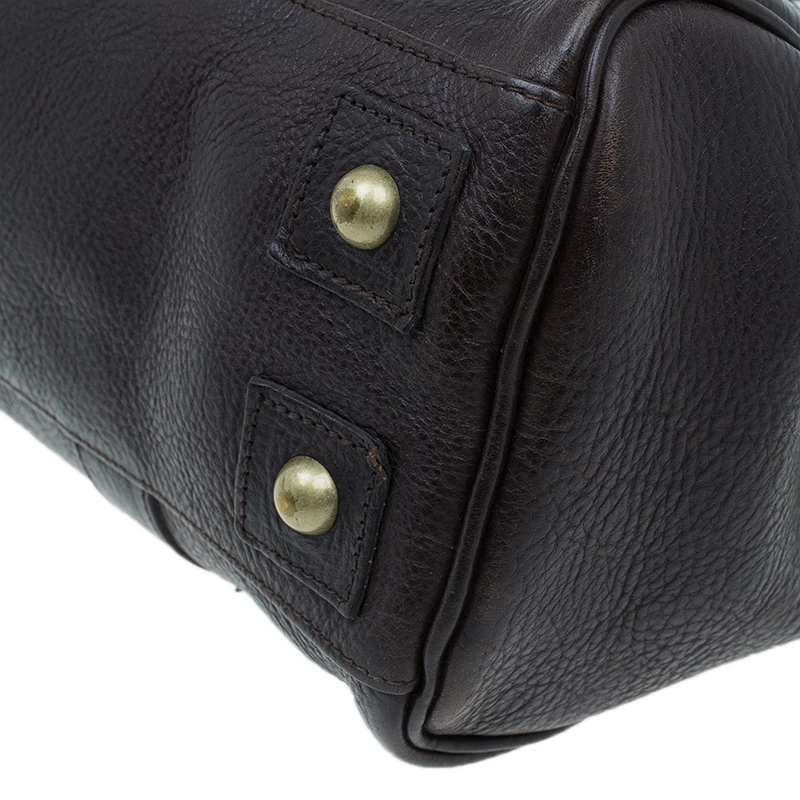 Mulberry Chocolate Brown Leather Bayswater Satchel Bag For Women - Image 11