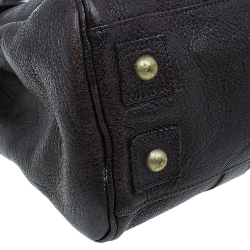 Mulberry Chocolate Brown Leather Bayswater Satchel Bag For Women - Image 12
