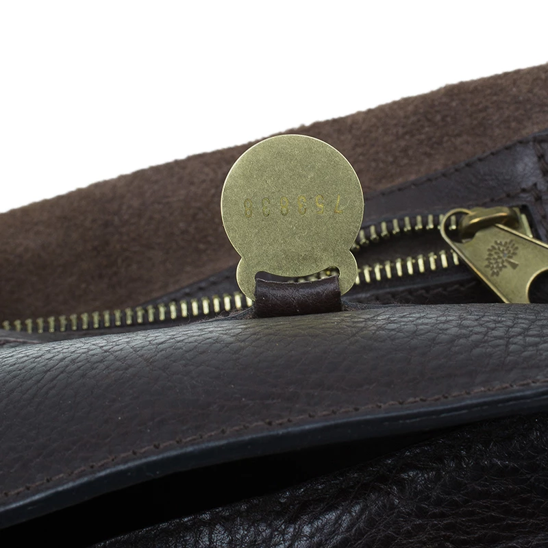 Mulberry Chocolate Brown Leather Bayswater Satchel Bag For Women - Image 15