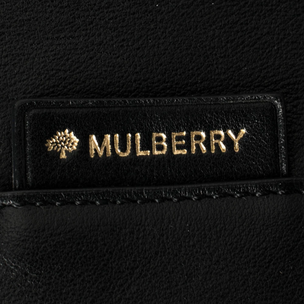 Mulberry Black Leather Studded Hobo For Women - Image 8