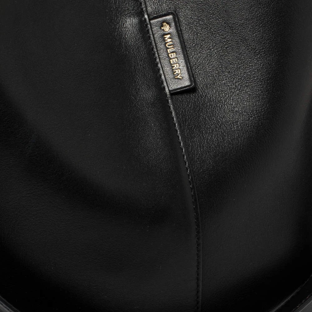 Mulberry Black Leather Studded Hobo For Women - Image 5