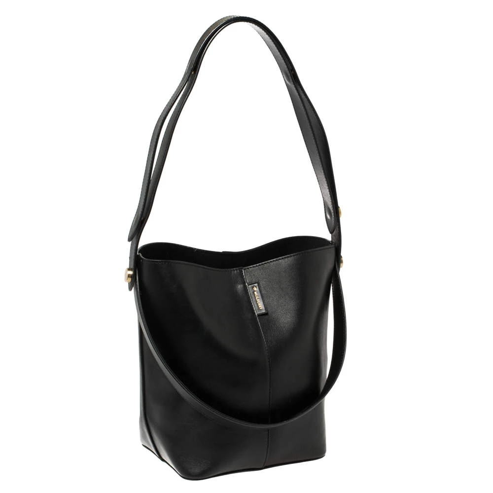 Mulberry Black Leather Studded Hobo For Women - Image 3
