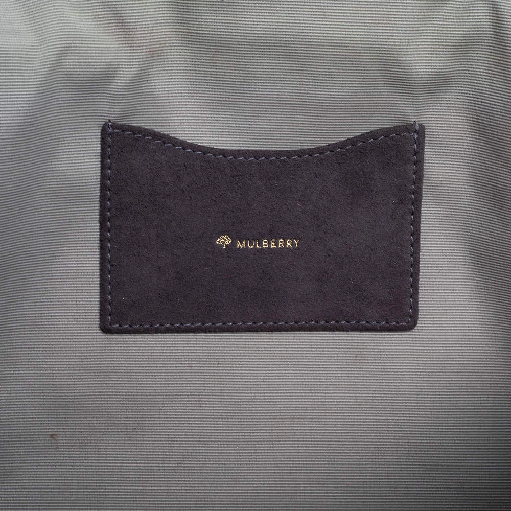 Mulberry Grey Suede Oversized Ava Clutch For Women - Image 11