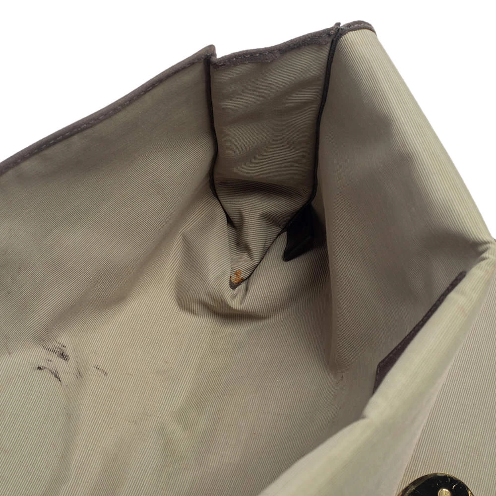 Mulberry Grey Suede Oversized Ava Clutch For Women - Image 8