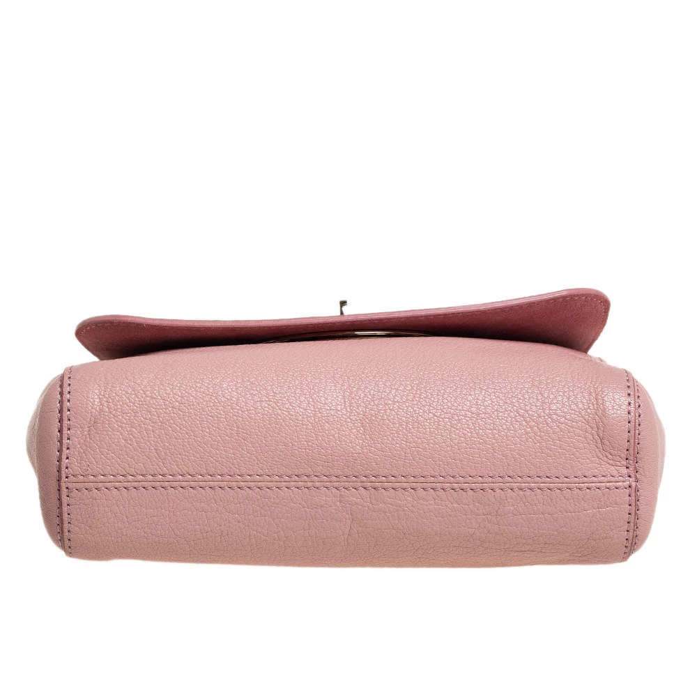 Mulberry Pink Leather Small Lily Shoulder Bag For Women - Image 6