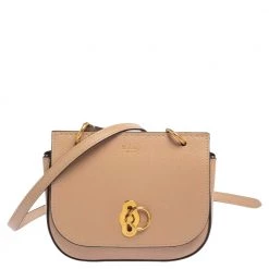 Mulberry Beige Leather Small Amberley Shoulder Bag For Women