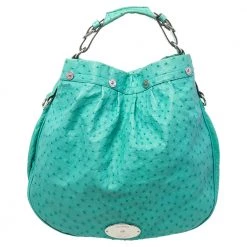 Mulberry Green Ostrich Mitzy Hobo For Women