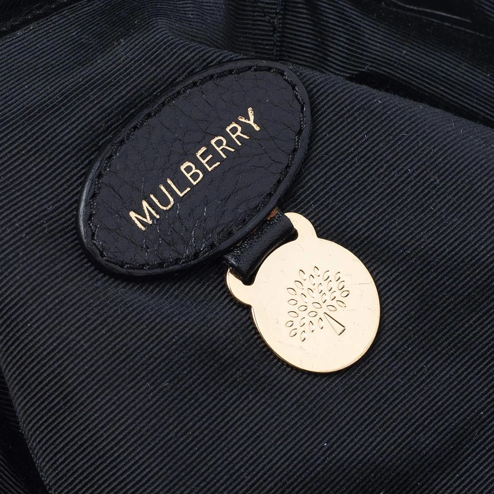 Mulberry Black Leather Medium Soft Spongy Daria Hobo For Women - Image 8