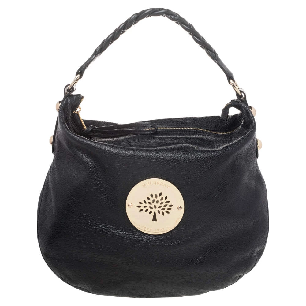 Mulberry Black Leather Medium Soft Spongy Daria Hobo For Women
