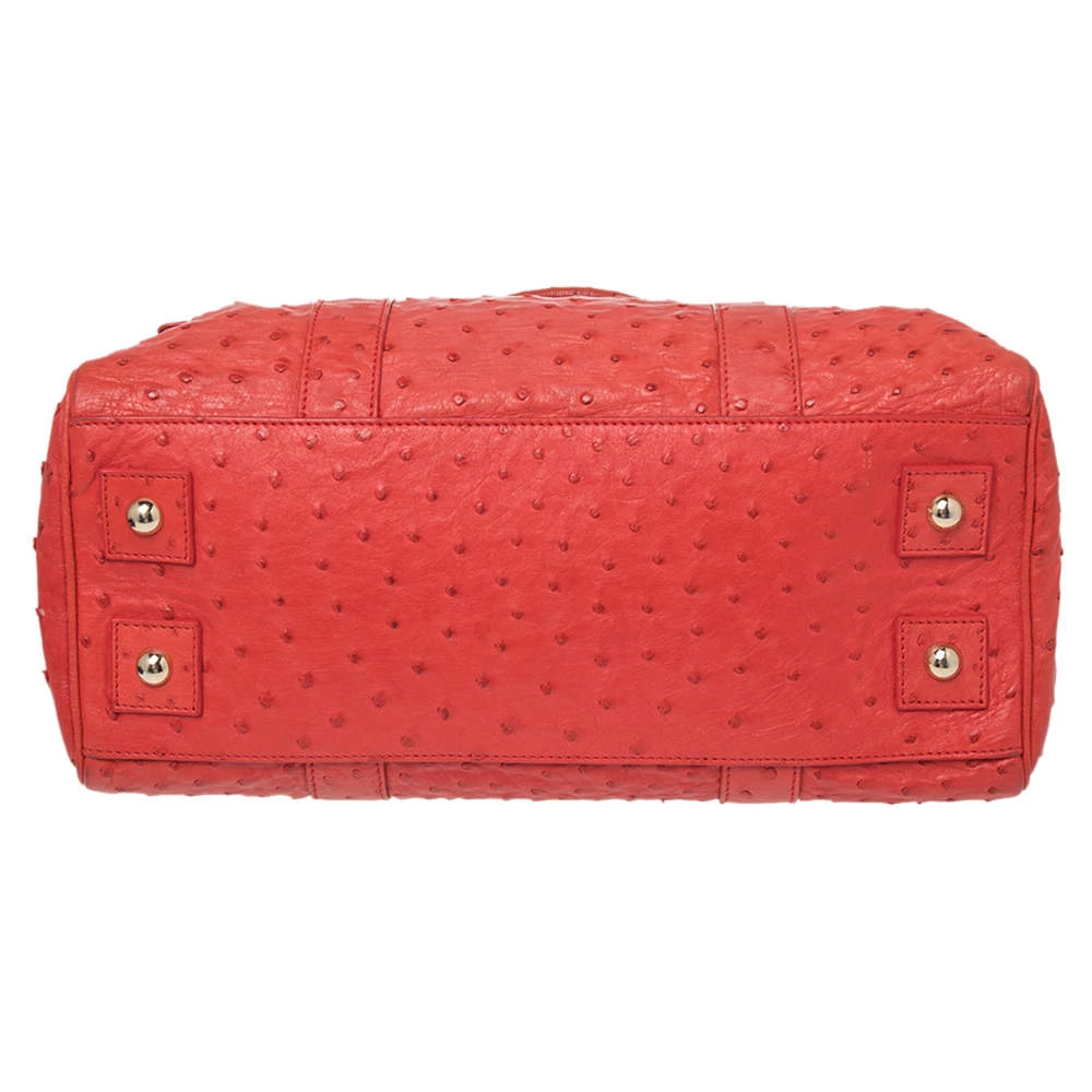 Mulberry Pink Ostrich Bayswater Satchel For Women - Image 6