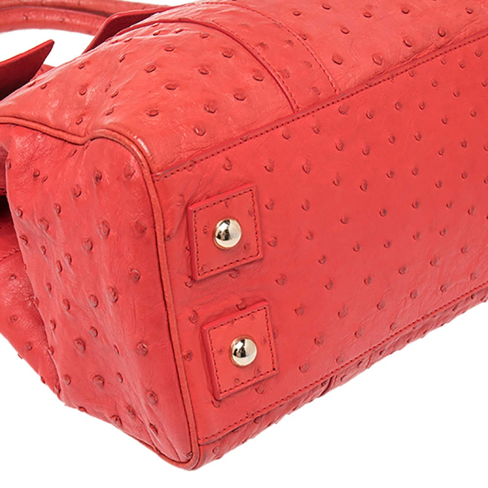 Mulberry Pink Ostrich Bayswater Satchel For Women - Image 12