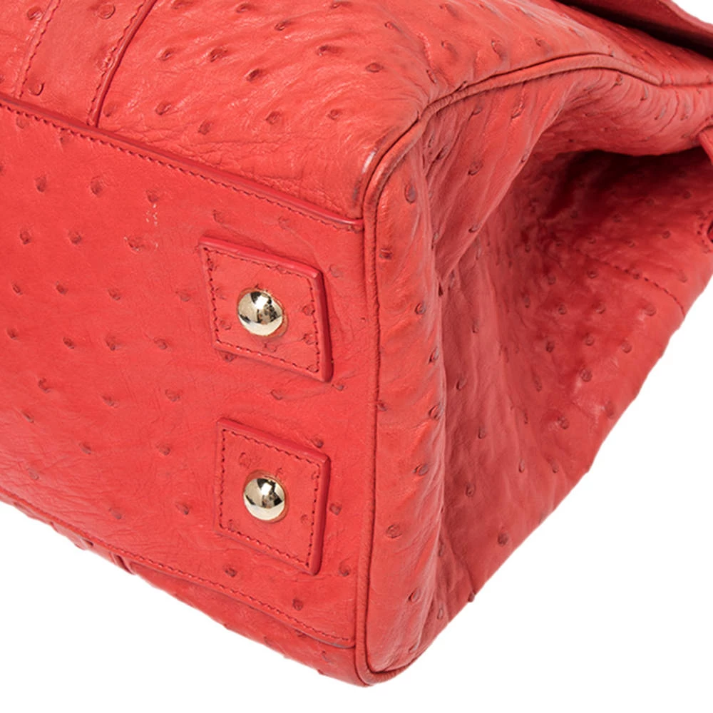 Mulberry Pink Ostrich Bayswater Satchel For Women - Image 13