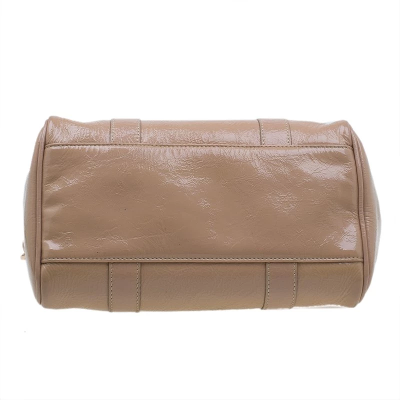 Mulberry Blush Pink Wrinkled Patent Leather Small Bayswater Satchel For Women - Image 5