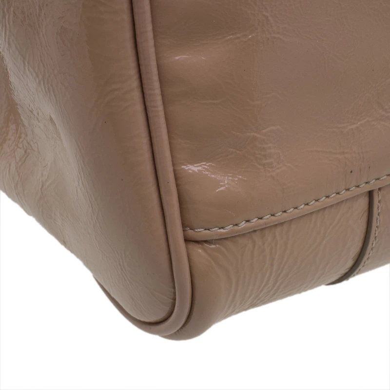 Mulberry Blush Pink Wrinkled Patent Leather Small Bayswater Satchel For Women - Image 12