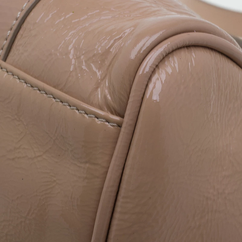 Mulberry Blush Pink Wrinkled Patent Leather Small Bayswater Satchel For Women - Image 13