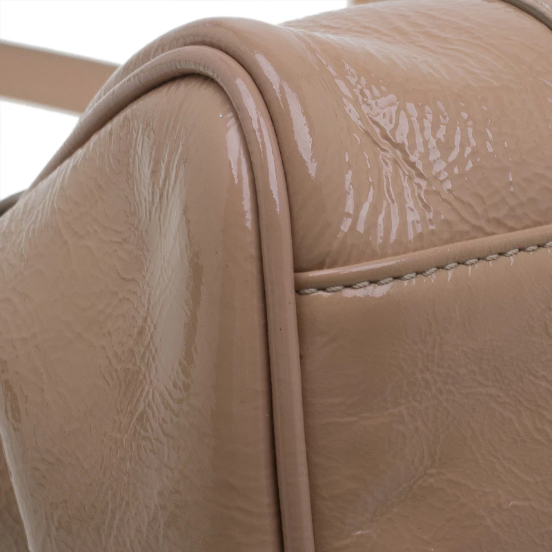 Mulberry Blush Pink Wrinkled Patent Leather Small Bayswater Satchel For Women - Image 14