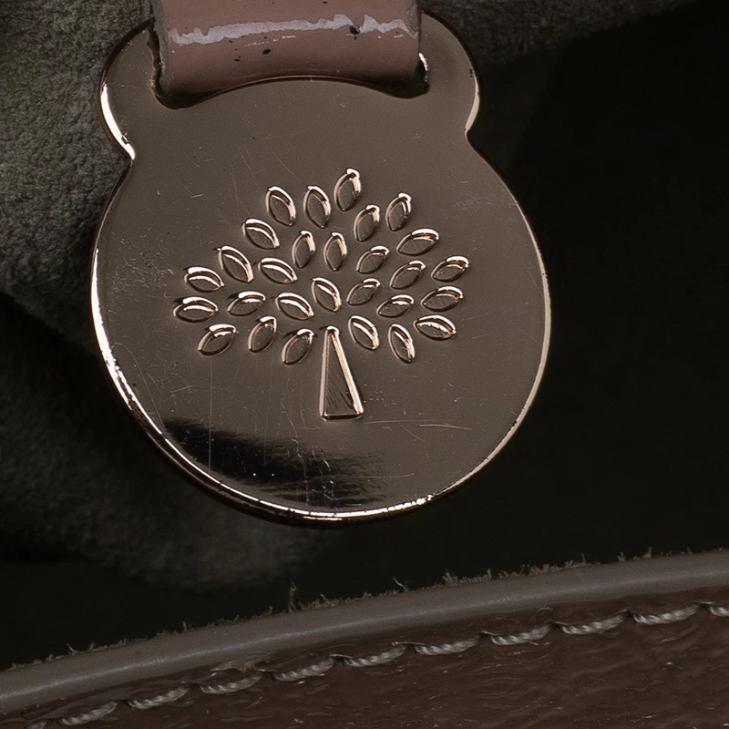 Mulberry Blush Pink Wrinkled Patent Leather Small Bayswater Satchel For Women - Image 16