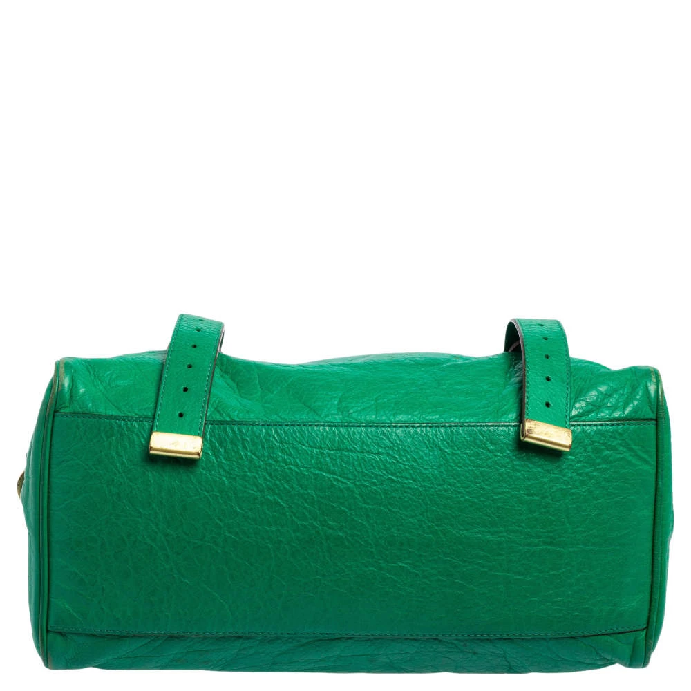 Mulberry Green Leather Small Alexa Satchel For Women - Image 6
