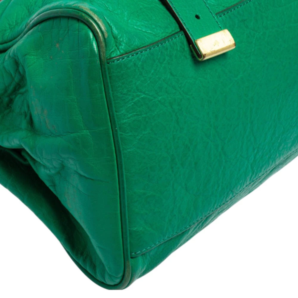 Mulberry Green Leather Small Alexa Satchel For Women - Image 13