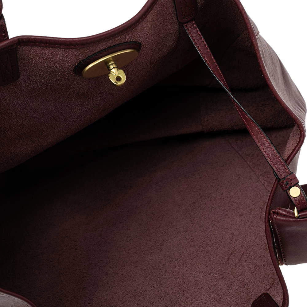Mulberry Burgundy Nappa Soft Leather Medium Dorset Tote For Women - Image 7