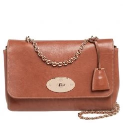 Mulberry Tan Leather Medium Lily Shoulder Bag For Women