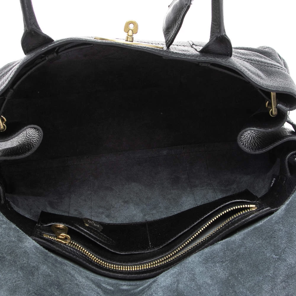 Mulberry Black Pebbled Leather Bayswater Satchel For Women - Image 7