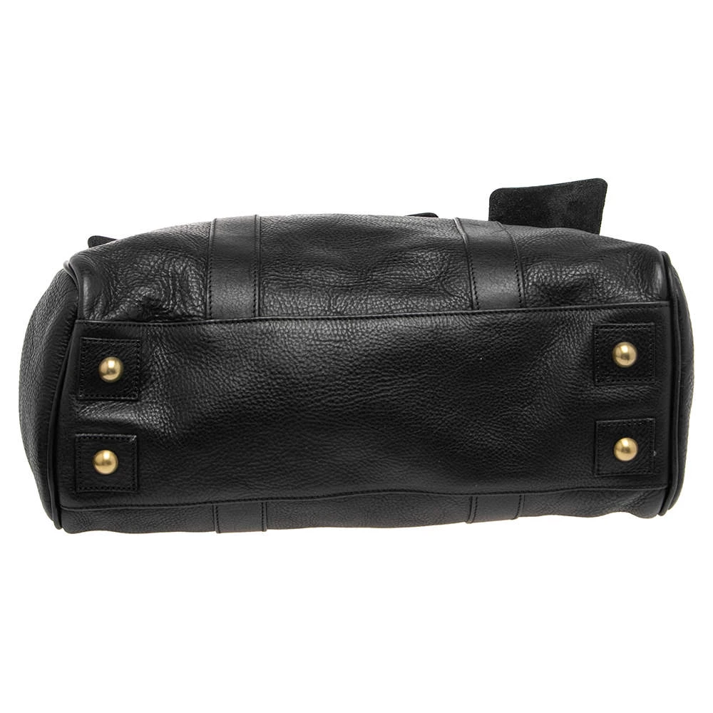 Mulberry Black Pebbled Leather Bayswater Satchel For Women - Image 6