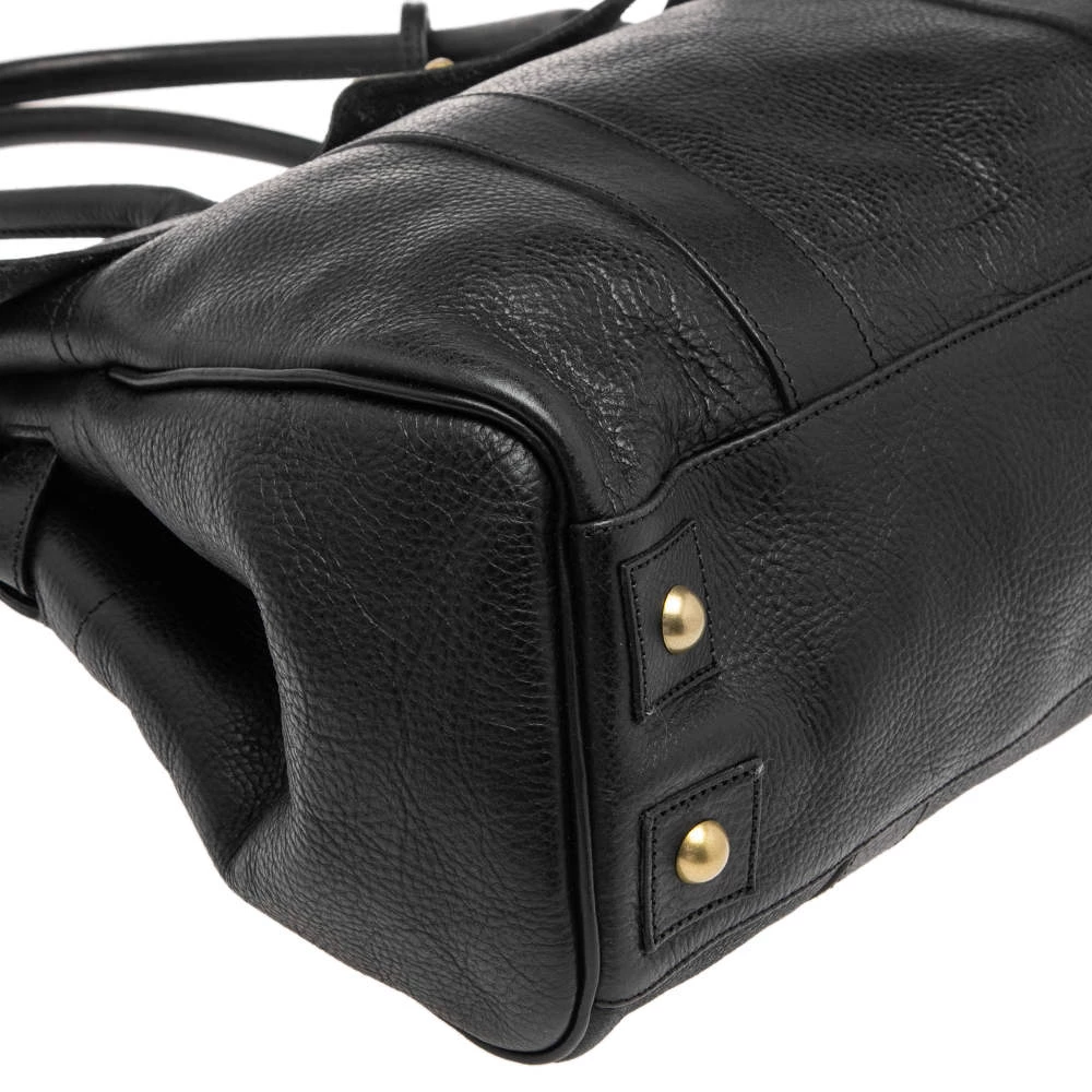 Mulberry Black Pebbled Leather Bayswater Satchel For Women - Image 12