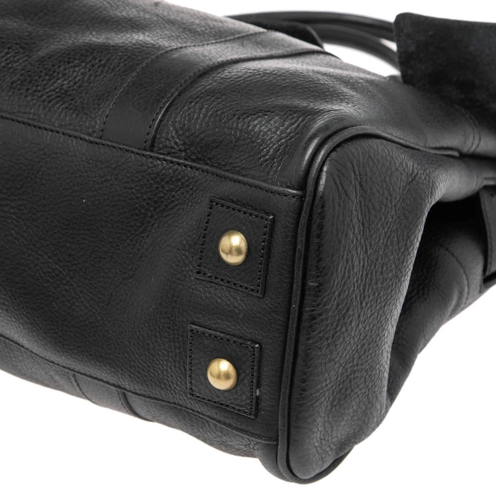 Mulberry Black Pebbled Leather Bayswater Satchel For Women - Image 13